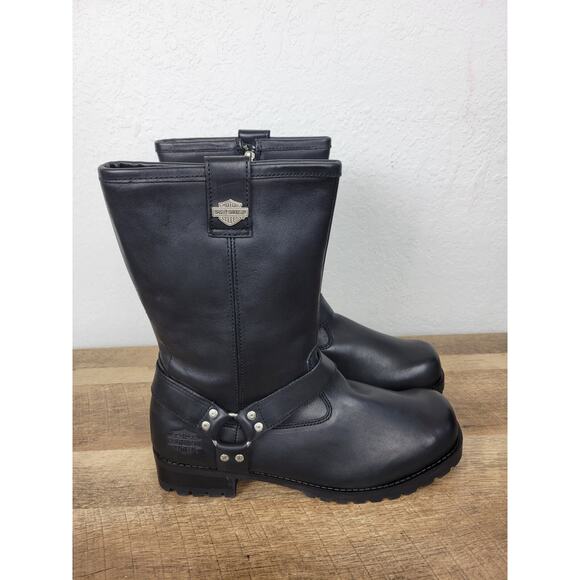 Harley Davidson Tyrone Lug Harness Men\'s Motorcycle Boots Size 11.5 main image 9